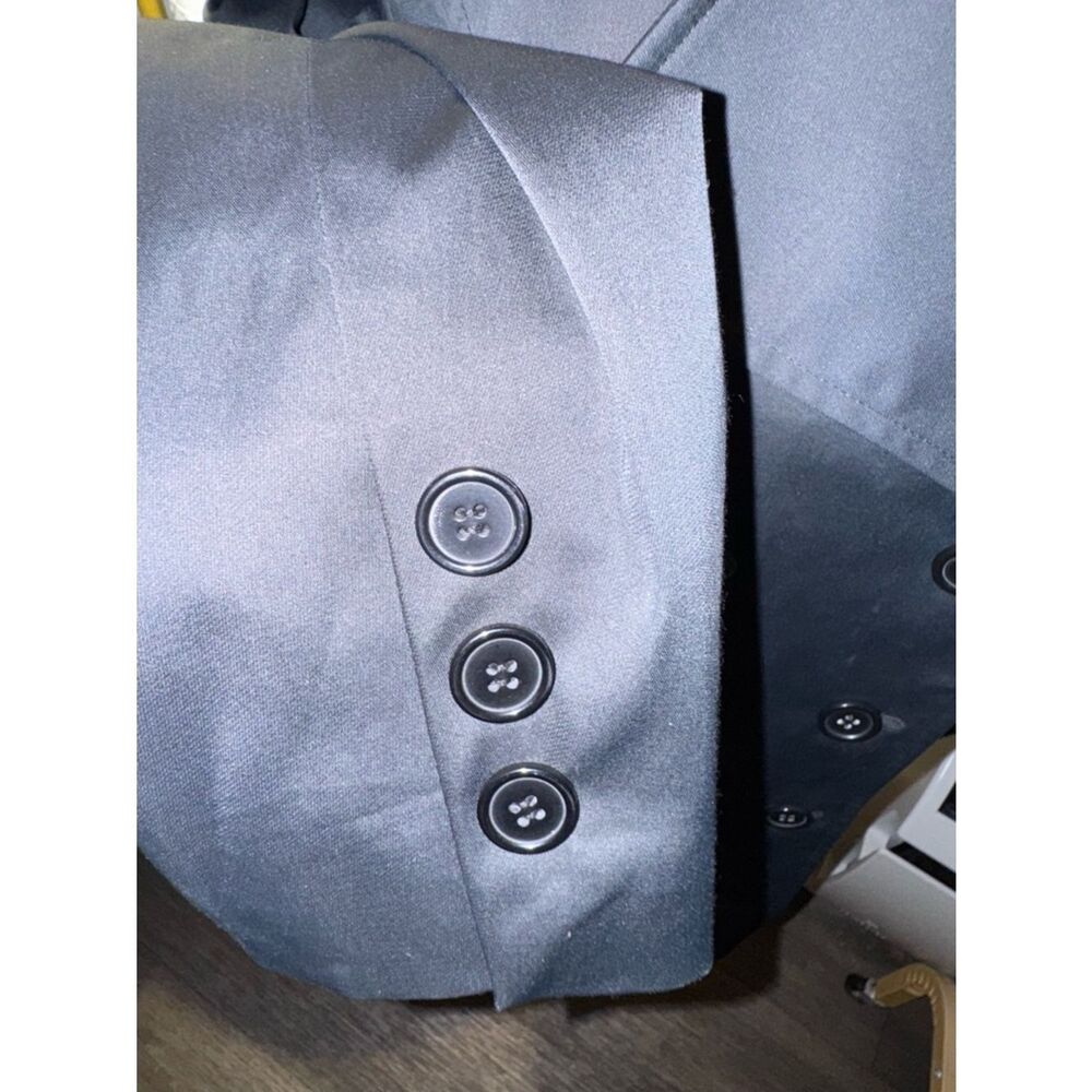 Insight Black Double-Breasted Trench Coat - Picture 5 of 7